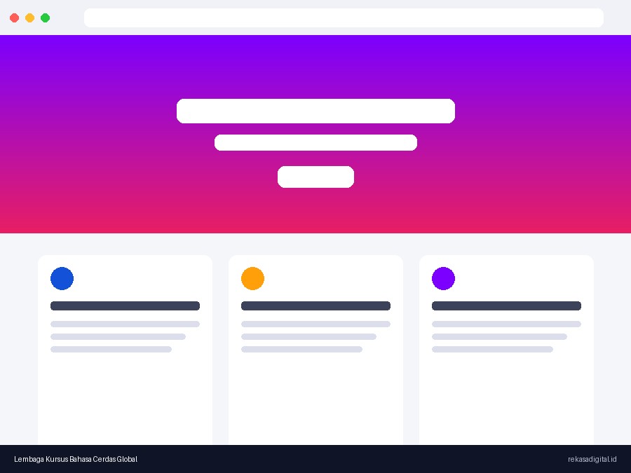 Portal Informasi dan Pendaftaran Online untuk Lembaga Kursus